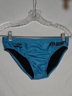 NWT - Delfina Swim Briefs - WYNR Wyn Racing - Blue - Sz 32*